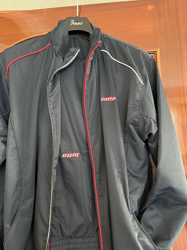 Lotto Gri Fermuarlı Erkek Yağmurluk - Görsel 2