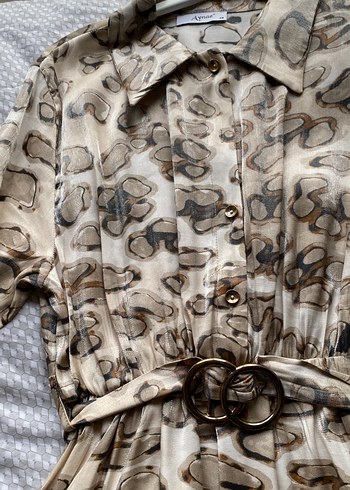 Bohem Yılan Desenli Uzun Elbise - Görsel 2