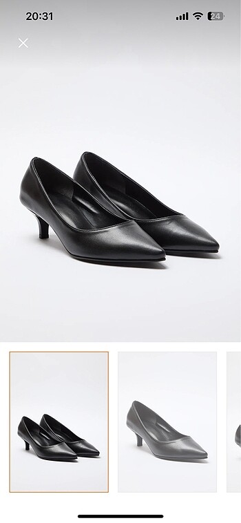 siyah rahat topuklu stiletto 36 numara