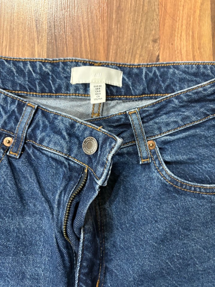 Kadın Mavi mom jean - Görsel 2