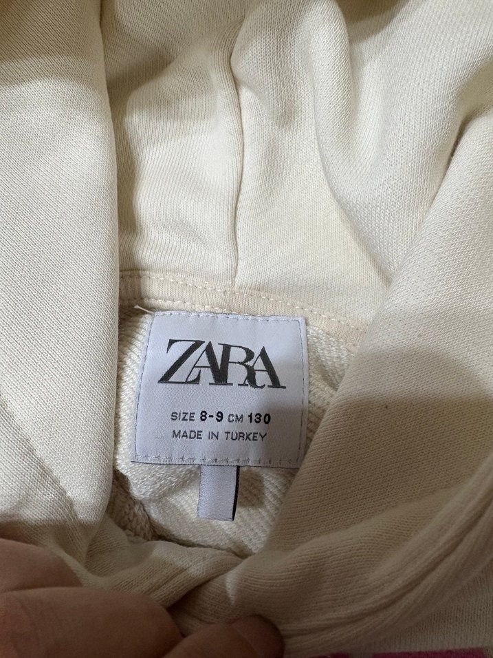 Kapüşonlu Kız çocuk Sweatshirt Pembe Baskılı - Görsel 2