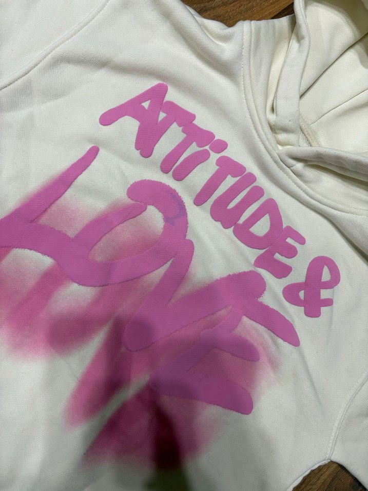 Kapüşonlu Kız çocuk Sweatshirt Pembe Baskılı - Görsel 3