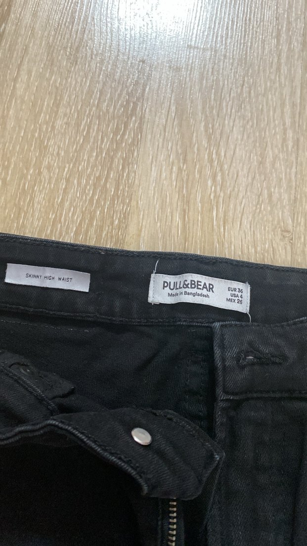 Siyah Dar Kesim Kadın Kot Pantolon - Görsel 3