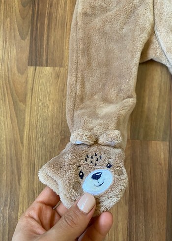 Kahverengi Peluş Bebek Tulum - Görsel 2