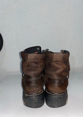 Kahverengi Deri Harley Davidson erkek Bot - Görsel 4