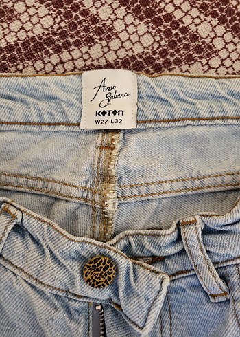 Yılan Desenli Bol Kesim Kot - Görsel 2