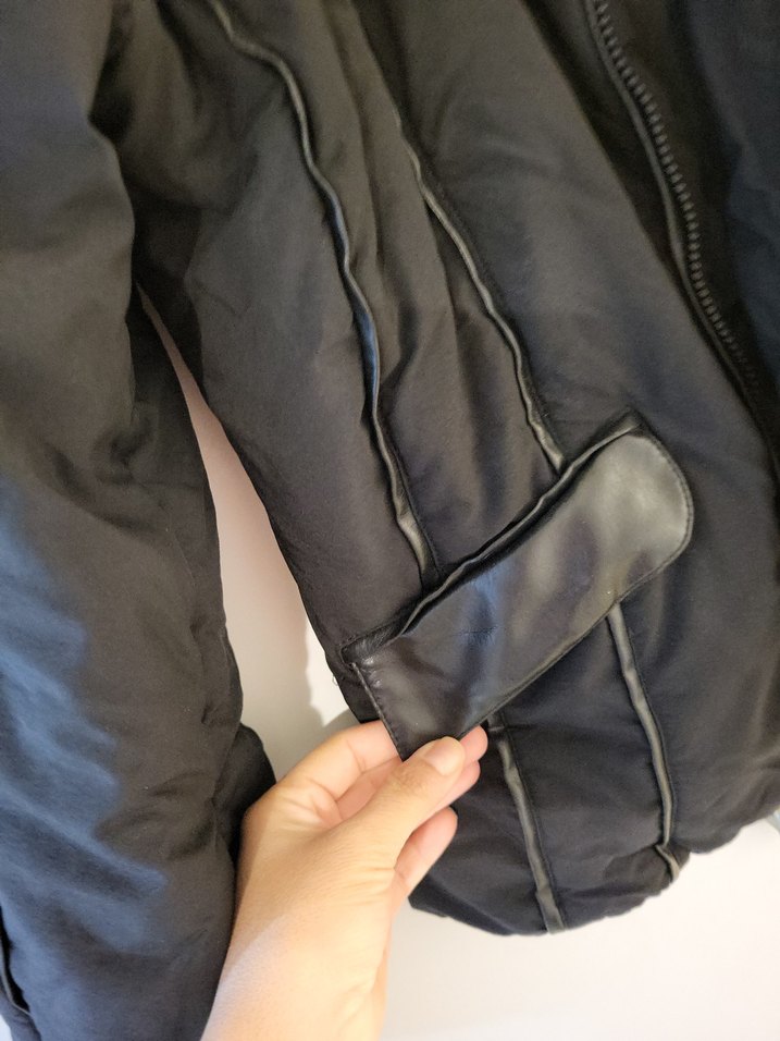 Siyah Fermuarlı Kısa Yaka Kadın Ceket - Görsel 5