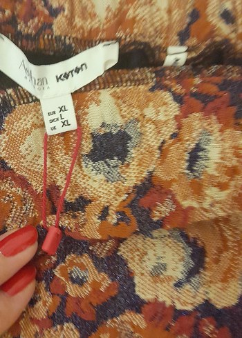 xl Beden kahverengi Renk koton etek