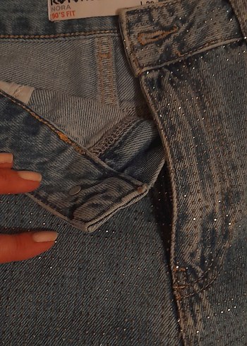 koton taşlı kot pantalon - Görsel 3