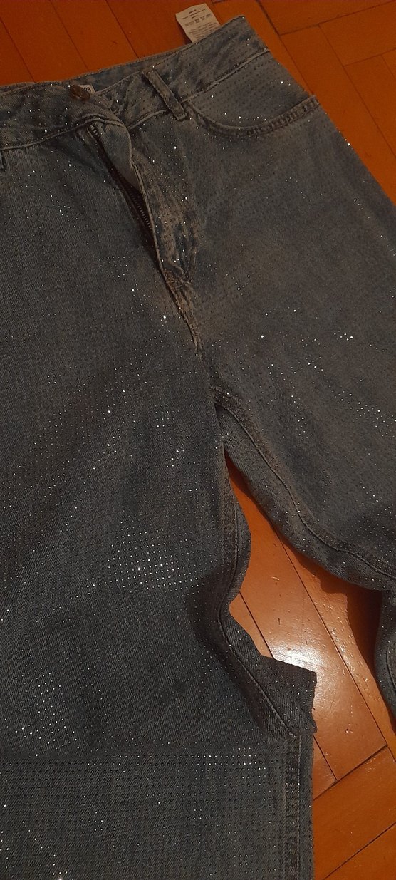 koton taşlı kot pantalon - Görsel 5