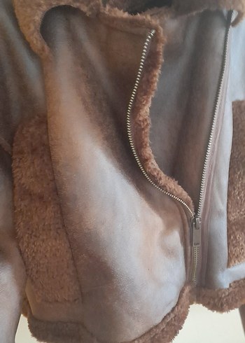 Koton kürklü Deri Kadın Ceket - Görsel 5