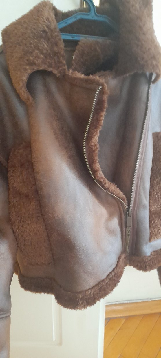 Koton kürklü Deri Kadın Ceket - Görsel 5