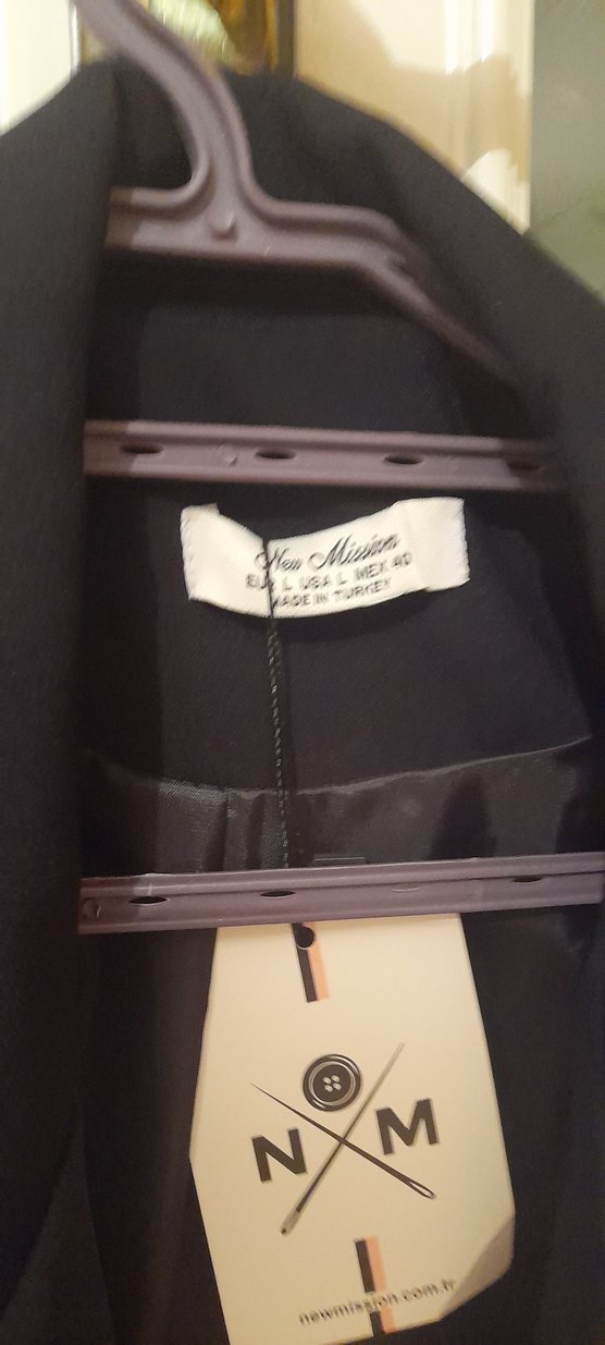 taşlı siyah blazer ceket - Görsel 3