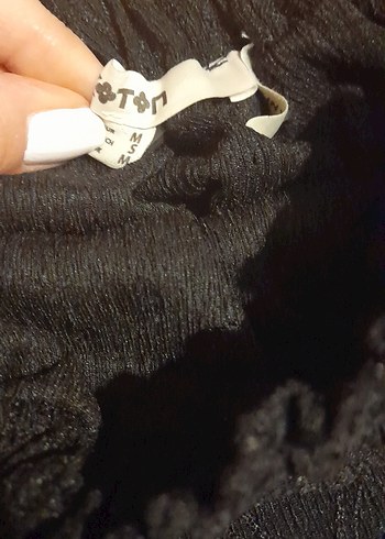 koton siyah crop bluz şort etek ikili takım - Görsel 3