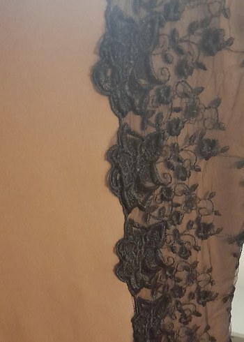 Kahverengi Uzun Kollu Drapeli Kadın Elbise - Görsel 3