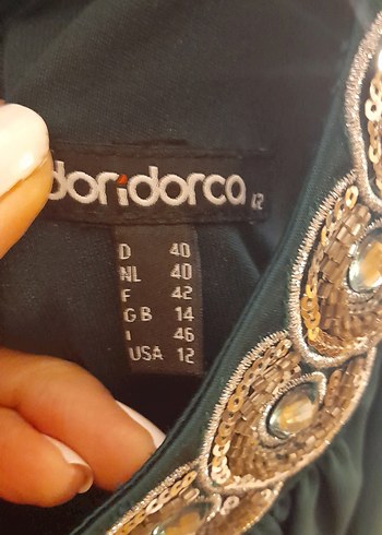 Yeşil Drapeli Uzun Abiye Elbise - Görsel 3