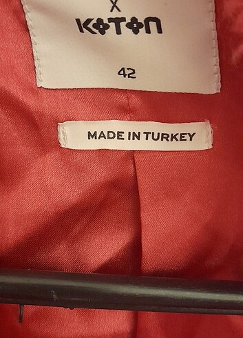 xl Beden Koton peluş mont