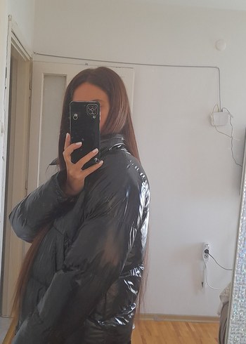 l Beden siyah Renk Siyah şişme mont