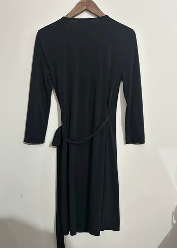 Kısa Siyah Minimalist Kadın Elbise - Görsel 3