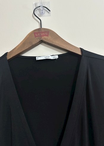 Kısa Siyah Minimalist Kadın Elbise - Görsel 2