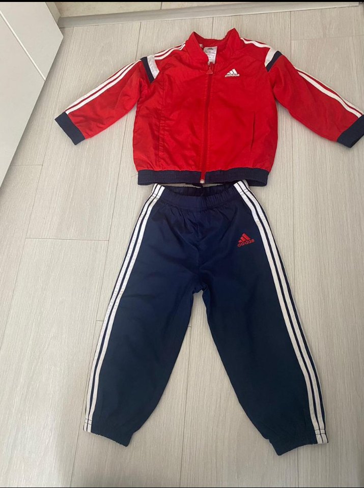 Erkek Çocuk Kırmızı Lacivert Eşofman Takımı - Görsel 2