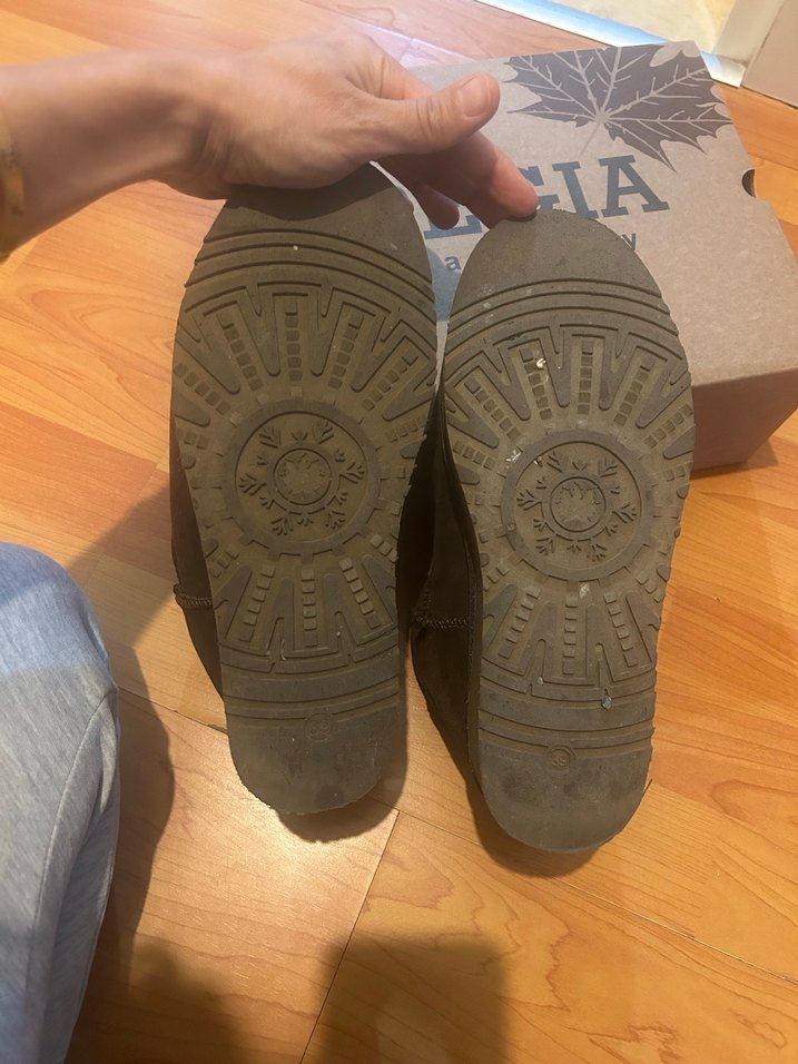 Kahverengi Süet Kadın Dolgu Topuk Bot - Görsel 4