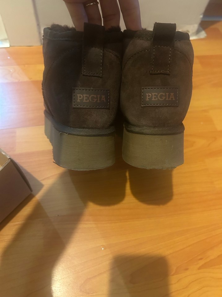 Kahverengi Süet Kadın Dolgu Topuk Bot - Görsel 2