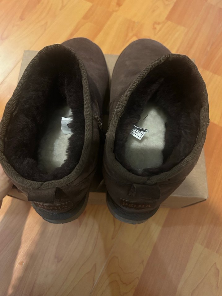 Kahverengi Süet Kadın Dolgu Topuk Bot - Görsel 3