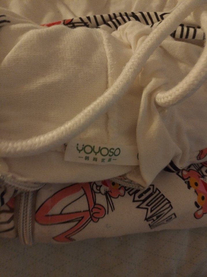 Baskılı Fermuarlı Sokak Stili Beyaz Kedi Kıyafeti Yoyoso marka - Görsel 4