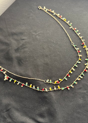 Renkli Boncuklu Uzun Bohem Kadın Kolyesi - Görsel 3