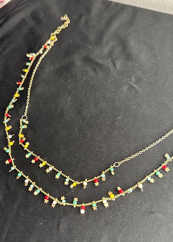 Renkli Boncuklu Uzun Bohem Kadın Kolyesi - Görsel 2