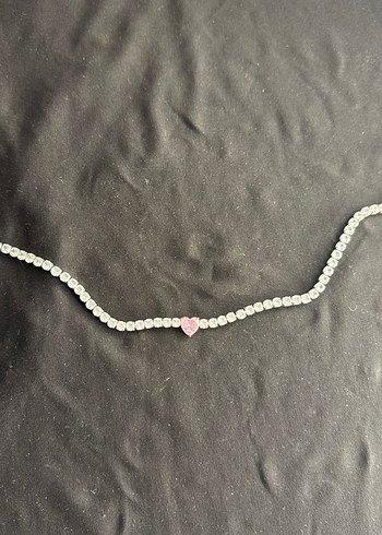 Pembe Zincir Detaylı Kadın kolye - Görsel 2