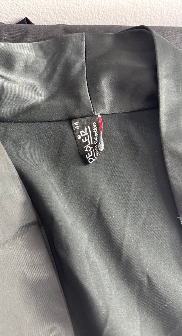 Kızlar için Siyah Drapeli Goth Bolero - Görsel 3