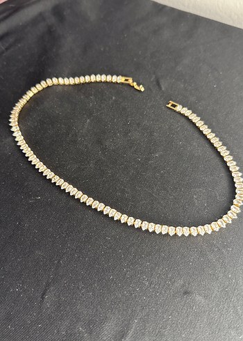 Zincir Detaylı Altın Renk Kadın Bileklik - Görsel 2