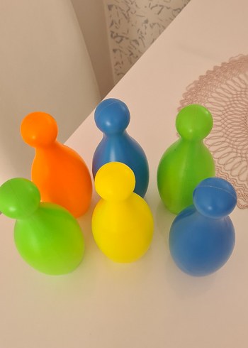  Beden Renkli Mini Bowling Oyuncakları