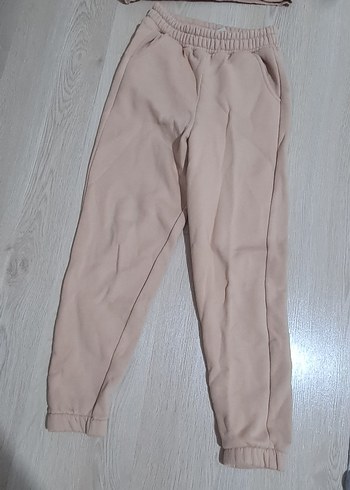 Bej Kız Sweatshirt ve Eşofman Takımı - Görsel 6