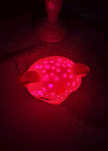 Pastel Pembe Ayı Figürü gece lambası pilli ışıklı - Görsel 6