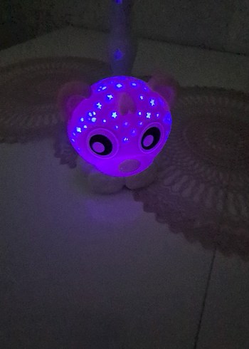 Pastel Pembe Ayı Figürü gece lambası pilli ışıklı - Görsel 2