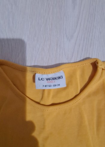 Kız Çocuk Sarı Uzun Kollu Basic Tişört - Görsel 4