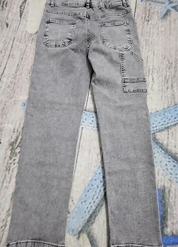 10 Yaş Beden gri Renk Lcw marka 10 11 yaş gri renk kot pantolon