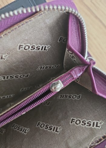 Fossil Mor Fermuarlı Kadın Cüzdanı
