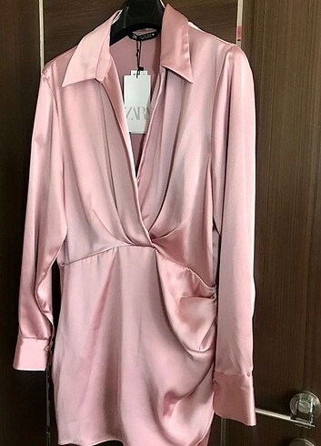 Zara Zara saten elbise