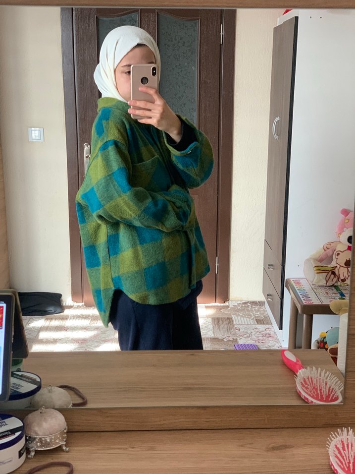 Kadın Camel Renkli Düğmeli Midi Ceket - Görsel 3