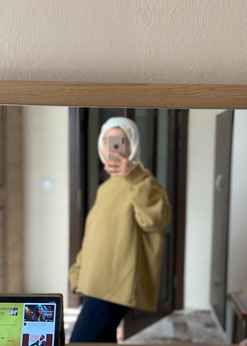 Bej Kadın Salaş Sweatshirt - Görsel 3