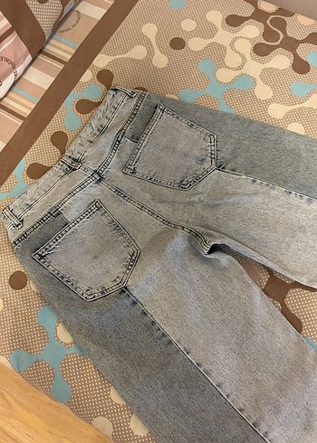 Kadın Çok Renkli Patchwork Denim Jean koton - Görsel 2