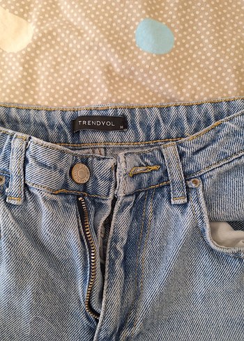 Yırtık Detaylı Mavi Kadın Denim Jean milla - Görsel 2