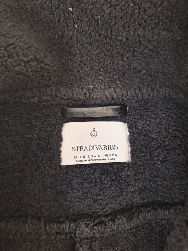 Siyah Kürklü Deri Biker Ceket - Görsel 3