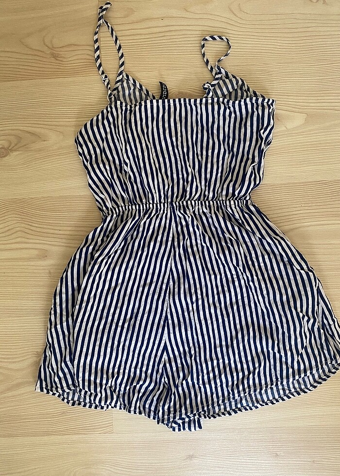 kısa çizgili tulum - Görsel 3