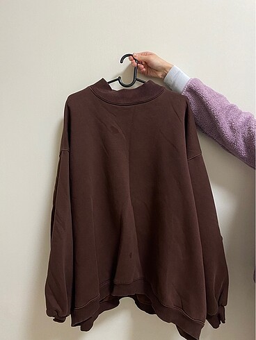 kahverengi oversize sweatshirt