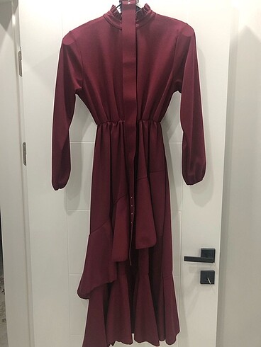 Diğer bordo elbise